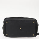 GUCCI Bamboo Hand Bag Suede 2way Black Auth BA6753-5