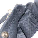 GUCCI Bamboo Hand Bag Suede 2way Black Auth BA6753-22