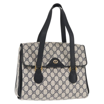 GUCCI GG Supreme Hand Bag PVC Leather Navy Auth BA6754