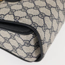 GUCCI GG Supreme Hand Bag PVC Leather Navy Auth BA6754-9