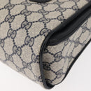 GUCCI GG Supreme Hand Bag PVC Leather Navy Auth BA6754-16