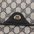 GUCCI GG Supreme Hand Bag PVC Leather Navy Auth BA6754-17