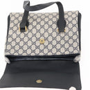 GUCCI GG Supreme Hand Bag PVC Leather Navy Auth BA6754-18