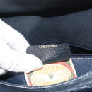 GUCCI GG Supreme Hand Bag PVC Leather Navy Auth BA6754-12