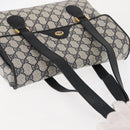 GUCCI GG Supreme Hand Bag PVC Leather Navy Auth BA6754-6