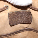 GUCCI GG Canvas Web Sherry Line Shoulder Bag PVC Leather Beige Green Auth BA6758-20