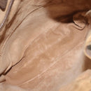 GUCCI GG Canvas Web Sherry Line Shoulder Bag PVC Leather Beige Green Auth BA6758-11