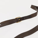 GUCCI GG Canvas Web Sherry Line Shoulder Bag PVC Leather Beige Green Auth BA6758-8