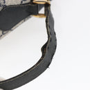 GUCCI GG Canvas Sherry Line Shoulder Bag PVC Leather Navy Red Auth BA6760-15