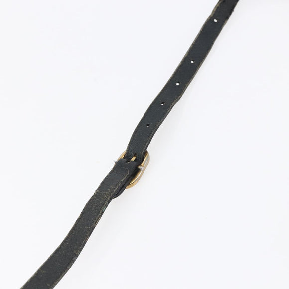 GUCCI GG Canvas Sherry Line Shoulder Bag PVC Leather Navy Red Auth BA6760