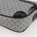 GUCCI Micro GG Canvas Shoulder Bag PVC Leather Navy Auth BA6762-10