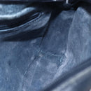 GUCCI Micro GG Canvas Shoulder Bag PVC Leather Navy Auth BA6762-17