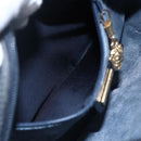 GUCCI Micro GG Canvas Shoulder Bag PVC Leather Navy Auth BA6762-19