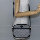 GUCCI Micro GG Canvas Shoulder Bag PVC Leather Navy Auth BA6762-22