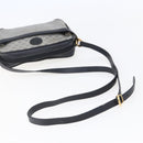 GUCCI Micro GG Canvas Shoulder Bag PVC Leather Navy Auth BA6762-7