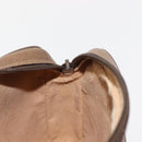 GUCCI GG Canvas Web Sherry Line Shoulder Bag PVC Leather Beige Green Auth BA6764-18