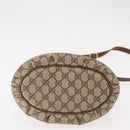 GUCCI GG Supreme Shoulder Bag PVC Leather Beige Auth BA6765-6
