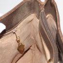GUCCI GG Supreme Shoulder Bag PVC Leather Beige Auth BA6765-20