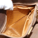 GUCCI GG Supreme Shoulder Bag PVC Leather Beige Auth BA6765-25