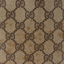 GUCCI GG Supreme Shoulder Bag PVC Leather Beige Auth BA6765-3