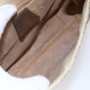 GUCCI GG Canvas Web Sherry Line Shoulder Bag PVC Leather Beige Green Auth BA6766-16