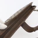 GUCCI GG Canvas Web Sherry Line Shoulder Bag PVC Leather Beige Green Auth BA6767-6