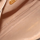 GUCCI GG PLUS Canvas Clutch Bag PVC Leather Beige Auth BA6769-12