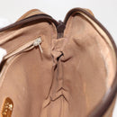 GUCCI GG PLUS Canvas Clutch Bag PVC Leather Beige Auth BA6769-20