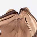 GUCCI GG PLUS Canvas Clutch Bag PVC Leather Beige Auth BA6769-21