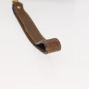 GUCCI GG PLUS Canvas Clutch Bag PVC Leather Beige Auth BA6769-9