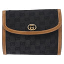 GUCCI GG Canvas Shoulder Bag Canvas Black Brown Auth BA6774-13