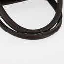 GUCCI GG Supreme Web Sherry Line Hand Bag PVC Beige Gold Auth BA6782-7