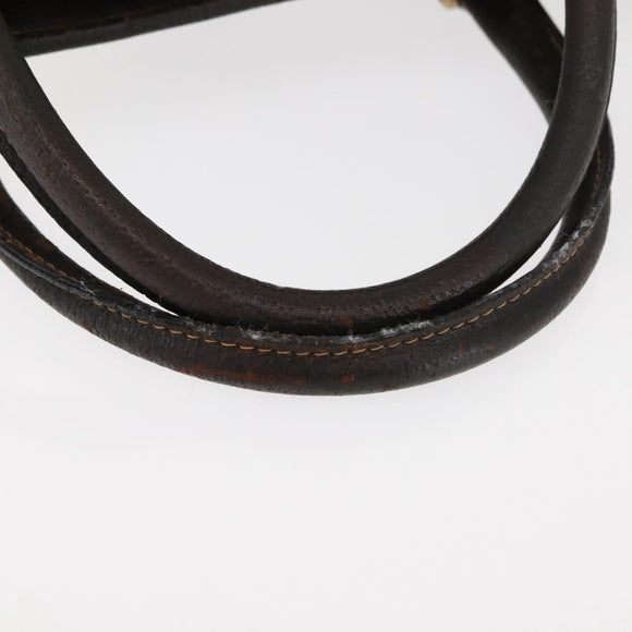 GUCCI GG Supreme Web Sherry Line Hand Bag PVC Beige Gold Auth BA6782