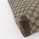 GUCCI GG Supreme Hand Bag PVC Beige Gold 156 02 905 Auth BA6783-14