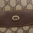 GUCCI GG Supreme Hand Bag PVC Beige Gold 156 02 905 Auth BA6783-17