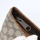 GUCCI GG Supreme Hand Bag PVC Beige Gold 156 02 905 Auth BA6783-10