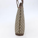 GUCCI GG Supreme Hand Bag PVC Beige Gold 156 02 905 Auth BA6783-4