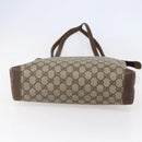 GUCCI GG Supreme Hand Bag PVC Beige Gold 156 02 905 Auth BA6783-5