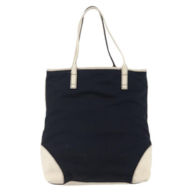 GUCCI Tote Bag Nylon Leather Navy 170008 Auth BA6786 - 0