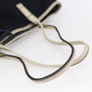 GUCCI Tote Bag Nylon Leather Navy 170008 Auth BA6786-7