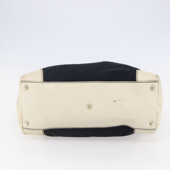 GUCCI Tote Bag Nylon Leather Navy 170008 Auth BA6786