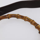 GUCCI Bamboo Hand Bag Leather 2way Brown Auth BA6789-15