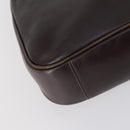 GUCCI Bamboo Hand Bag Leather 2way Brown Auth BA6789-16