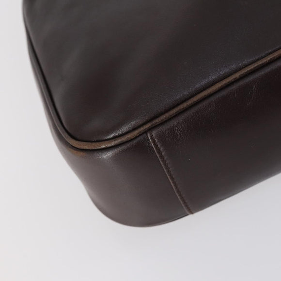 GUCCI Bamboo Hand Bag Leather 2way Brown Auth BA6789