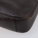 GUCCI Bamboo Hand Bag Leather 2way Brown Auth BA6789-17