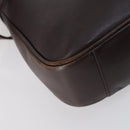 GUCCI Bamboo Hand Bag Leather 2way Brown Auth BA6789-18