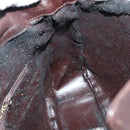 GUCCI Bamboo Hand Bag Leather 2way Brown Auth BA6789-21