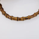 GUCCI Bamboo Hand Bag Leather 2way Brown Auth BA6789-8