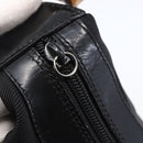 GUCCI Bamboo Hand Bag Nylon Black Silver 000 0531 Auth BA6790-14