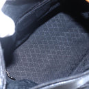 GUCCI Bamboo Hand Bag Nylon Black Silver 000 0531 Auth BA6790-16